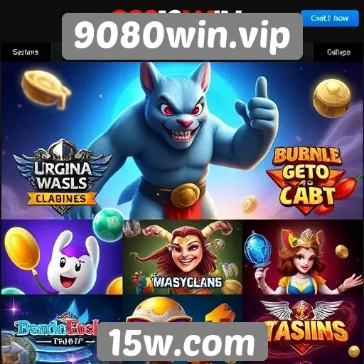 Variedade de jogos disponíveis no 9080win.vip